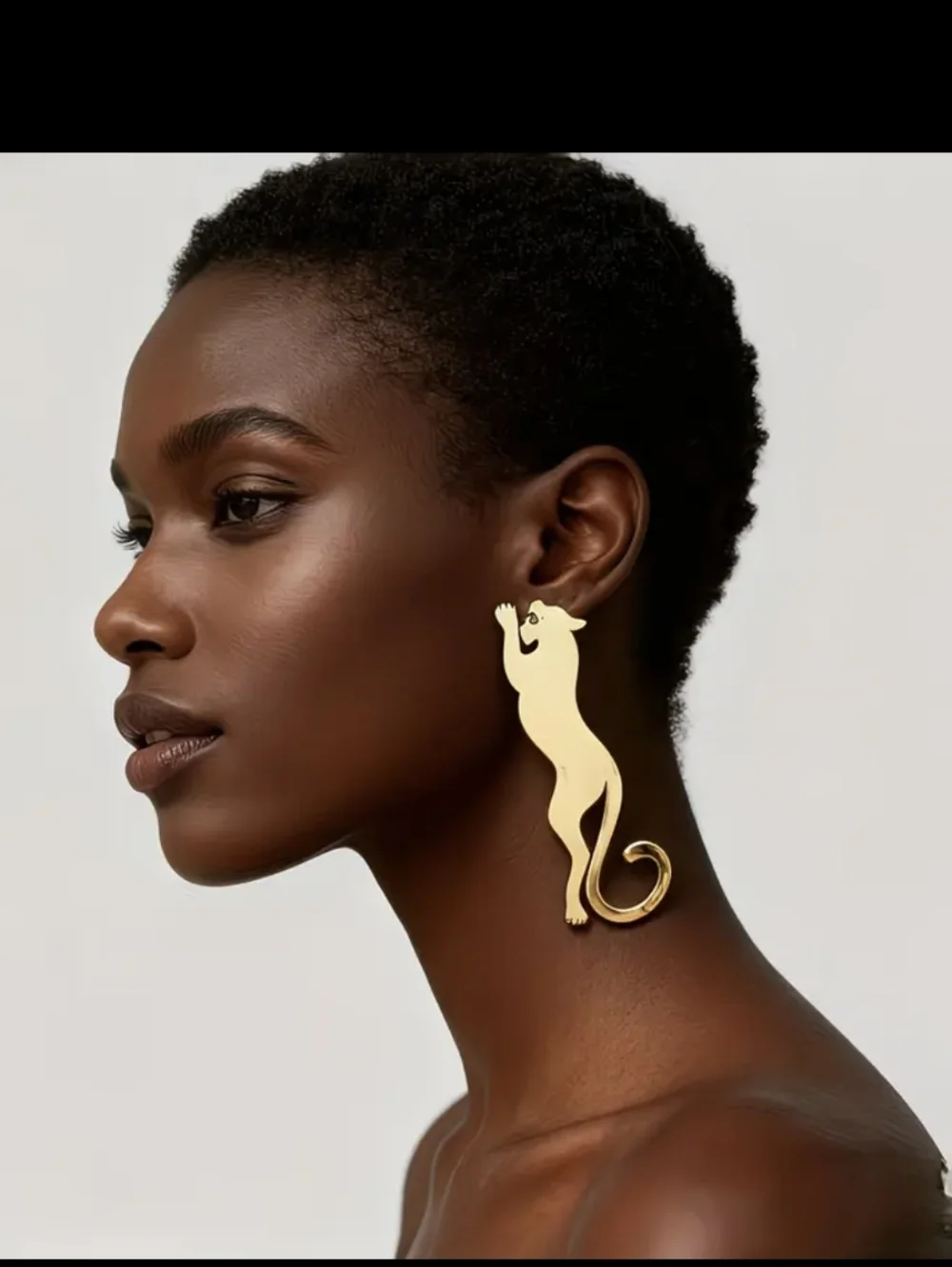 Leopard Golden Plated Earrings